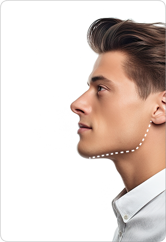 symmetrical face male